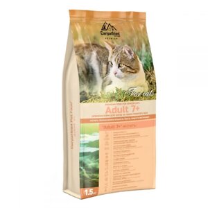 Сухий корм для кішок Carpathian Pet Food Adult 7+ З куркою та палтусом 1,5 кг