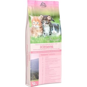 Сухий корм для кішок Carpathian Pet Food Kittens куркою лососем та сухим молоком 12 кг