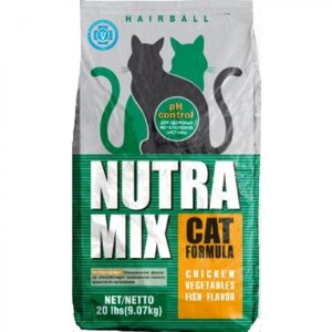 Сухий корм для кішок Nutra Mix Hairball Курка овочі та риба 9 кг