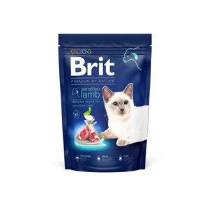 Сухий корм для котів із чутливим травленням Brit Premium by Nature Cat Sensitive із ягням 1.5 кг