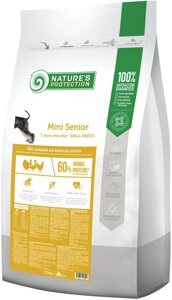 Сухий корм для літніх собак Nature's Protection Mini Senior Small breeds 7.5 кг (NPS45754) (4771317457547)