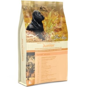 Сухий корм для профілактики гельмінтів Carpathian Pet Food Junior З куркою скумбрією та сухим молоком. 3 кг