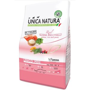 Сухий корм для собак Unica Alleva Natura Unico Mini - Лосось рис та горох 28,5/18 7,5кг