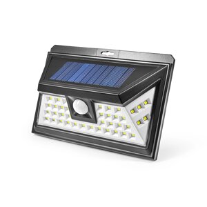 Світильник вуличний датчик руху L-5-01 Li LED Stark 44 шт 2835 SMD 450lm 2000mAh Чорний (243000501)