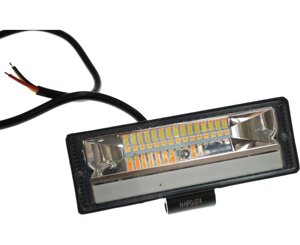 Світлодіодна фара стробоскоп AllLight HPG-074 chip Osram 3535 spot 9-30V DRL White/Amber