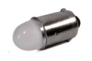 Світлодіодна лампа AllLight T10 2діода Osram 2835 кераміка 120Lm W2,1x9,5d WHITE 12V матова replica