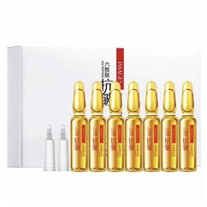 Сироватка для обличчя від зморшок із пептидами IMAGES Hexapeptide Anti-wrinkle Essence Six Peptide 7*2ml