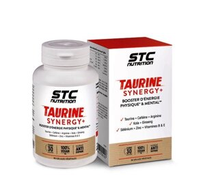 Таурін для спорту STC nutrition taurine synergy+ 90 caps