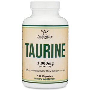 Таурін Double Wood Supplements L-Taurine 500 mg 180 Caps