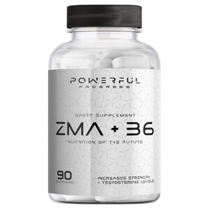 Тестостероновий бустер Powerful Progress ZMA+B6 90 Caps