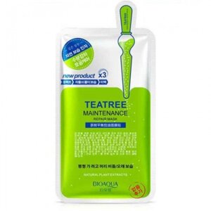 Тканинна маска для обличчя BIOAQUA New Tea Tree Maintenance із екстрактом чайного дерева 30 г