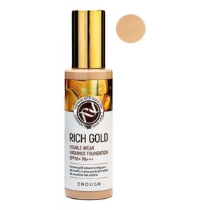 Тональний крем із золотом Enough Rich Gold Double Wear Radiance Foundation SPF50+ PA21 100мл