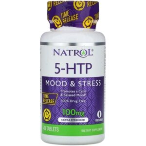 Триптофан Natrol 5-HTP 100 mg 45 Tabs NTL-05228