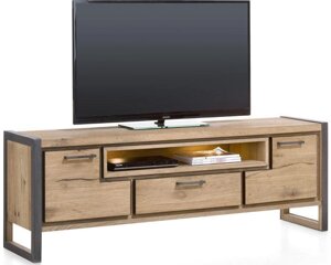 Тумба підставка для TV у стилі Loft NS-2150 680x1300x320 мм Чорний