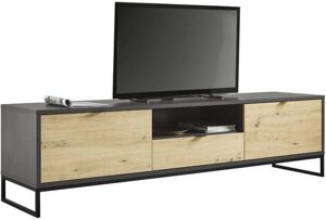 Тумба підставка для TV у стилі Loft NS-2156 630x1480x350 мм Чорний