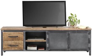 Тумба підставка для TV у стилі Loft NS-2160 590x1280x300 мм Чорний