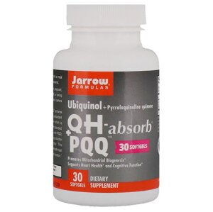 Убіхінол і Пірролохінолінхінон, Jarrow Formulas, 30 Желатінових Капсул