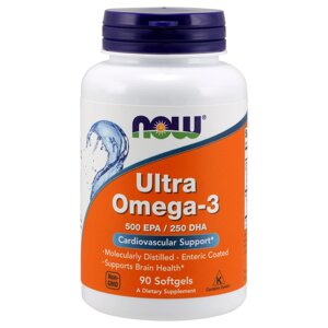 Ультра Омега-3 Now Foods Ultra Omega-3 90 желатинових капсул (NF1661)