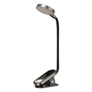 Універсальна акумуляторна LED лампа на кліпсі Baseus Comfort Reading Mini Clip Lamp DGRAD-0G ( Темно-сіра )