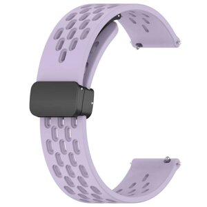 Універсальний ремінець із магнітною застібкою Universal 20 mm Silicone Samsung/Amazfit/Huawei Elegant Purple