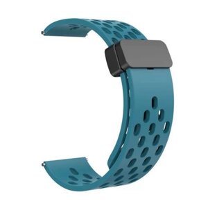 Універсальний ремінець із магнітною застібкою Universal 20 mm Silicone Samsung/Amazfit/Huawei Ligth Blue