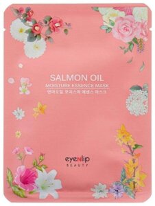 Зволожуюча тканинна маска для обличчя Eyenlip Moisture Essence Mask Salmon Oil 25 мл 8809555250128