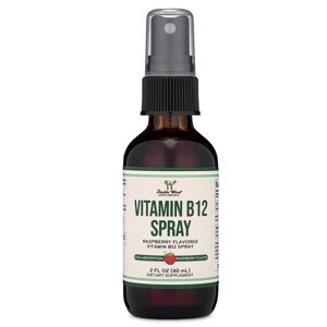 Вітамін Б12 Double Wood Supplements Vitamin B12 Spray Methylcobalamin 60 ml /125 servings/ Raspberry