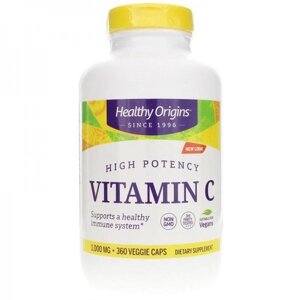 Вітамін C Healthy Origins Vitamin C 1000 mg 360 Veg Caps HOG-15228