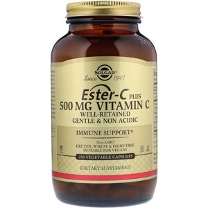 Вітамін C Solgar Ester-C Plus Vitamin C 500 mg 250 Veg Caps