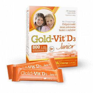 Вітамін D для спорту Olimp Nutrition Gold Vit D3 junior 30 sachet Raspberry