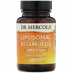 Вітамін D Dr. Mercola Liposomal Vitamin D3 10.000 IU 90 Caps