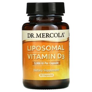 Вітамін D Dr. Mercola Liposomal Vitamin D3 5000 IU 90 Caps