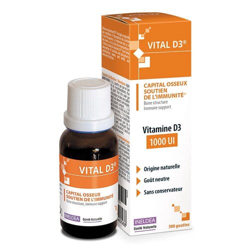 Вітамін D ineldea SANTE naturelle VITAL-D3 20 ml /500 servings/