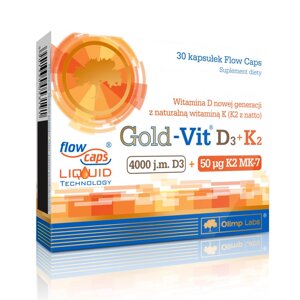 Вітамін D3+K2 для спорту Olimp Nutrition Gold Vit D3+K2 4000 IU 30 Caps