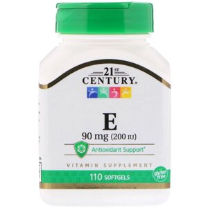 Вітамін E 21st Century E-200 110 Softgels