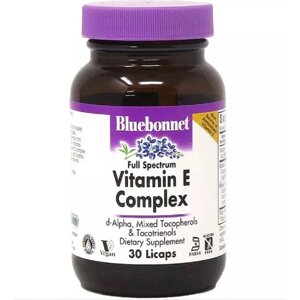 Вітамін E Bluebonnet Nutrition Full Spectrum Vitamin E Complex 30 Caps