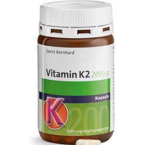 Вітамін K Sanct Bernhard Vitamin K2 (MK-7) 200 mcg 120 Caps