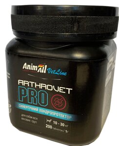 Вітамінна добавка для середніх порід собак AnimAll VetLine Arthrovet PRO 1 гx200 т (4820150205379)