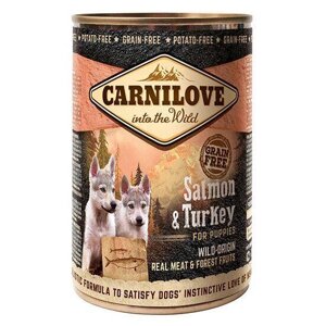 Вологий корм для цуценят Carnilove Puppy k з лососем та індичкою 400 г (8595602529254)