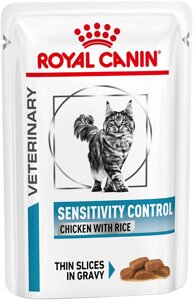 Вологий корм для дорослих кішок Royal Canin Sensitivity Control Chicken Cat Pouches 85 г (9003579011423) (40350011)