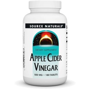 Яблучний оцет Source Naturals Apple Cider Vinegar 500 mg 180 Tabs