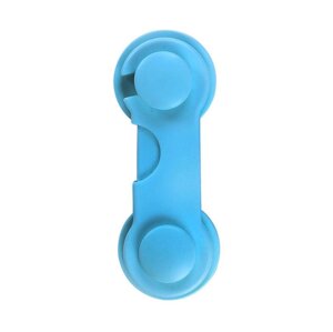 Замок на меблі захист від дітей, блокатор для ящиків Keychain 9,5см Blue (16046-hbr)