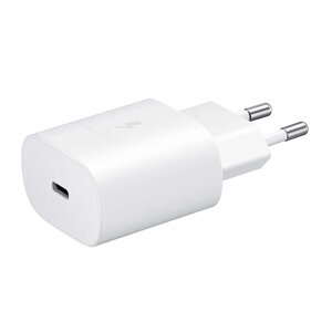 Зарядний пристрій samsung EP-TA800NBE USB type-C PD 3.0 PPS max 25W S20 S21 A53 A73 A33 A13 A12 A52 A72 S20 FE note