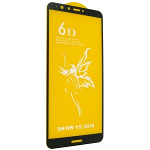 Захисне скло 6D Premium Glass 9H Full Glue для Huawei Y9 2018 FLA-LX1/ FLA-LX3 Black (00005796)