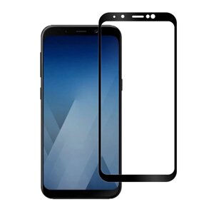 Захисне скло Full Glue Full Screen Glass для Samsung Galaxy A6 Plus 2018/A605 Black (PG-000610)