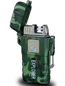 Запальничка електроімпульсна акумуляторна Explorer Lighter JL 317 6863 Камуфляж