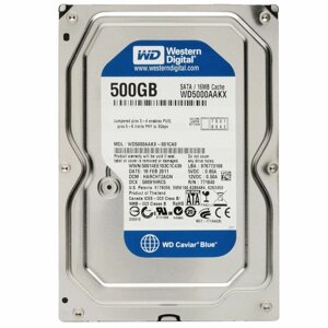 Жорсткий диск Western Digital Blue 500GB 7200rpm 16MB 3.5 SATA III (WD5000AAKX) Refurbished