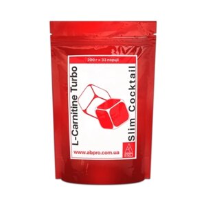 Жироспалювач для спорту AB PRO L-Carnitine Turbo Slim Coctail 200 g /33 servings/ Ананас