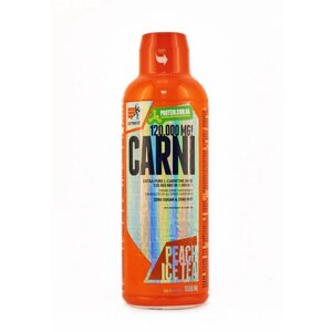 Жироспалювач для спорту Extrifit Carni Liquid 120000 1000 ml /100 servings/ Peach Ice Tea