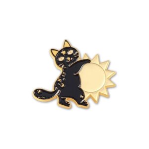 Значок (пін) broche кошеня чорне BRGV114302